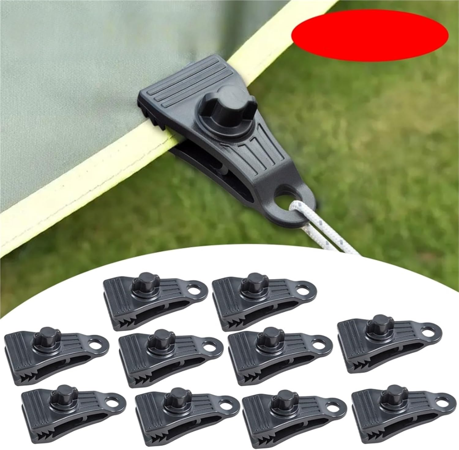 5/10PCS Heavy Duty Lock Grip Clamps Pool Cover Tent Fasteners Holder Windproof for Canopy Awnings(10 Pcs)