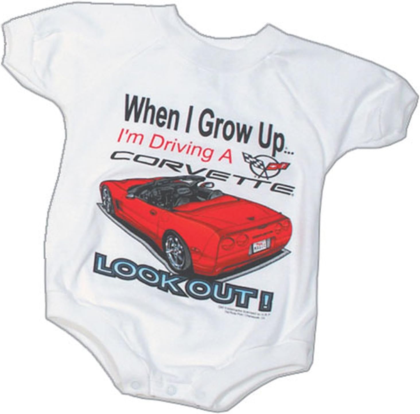 Corvette Baby Romper When I Grow Up I'm Driving A Corvette