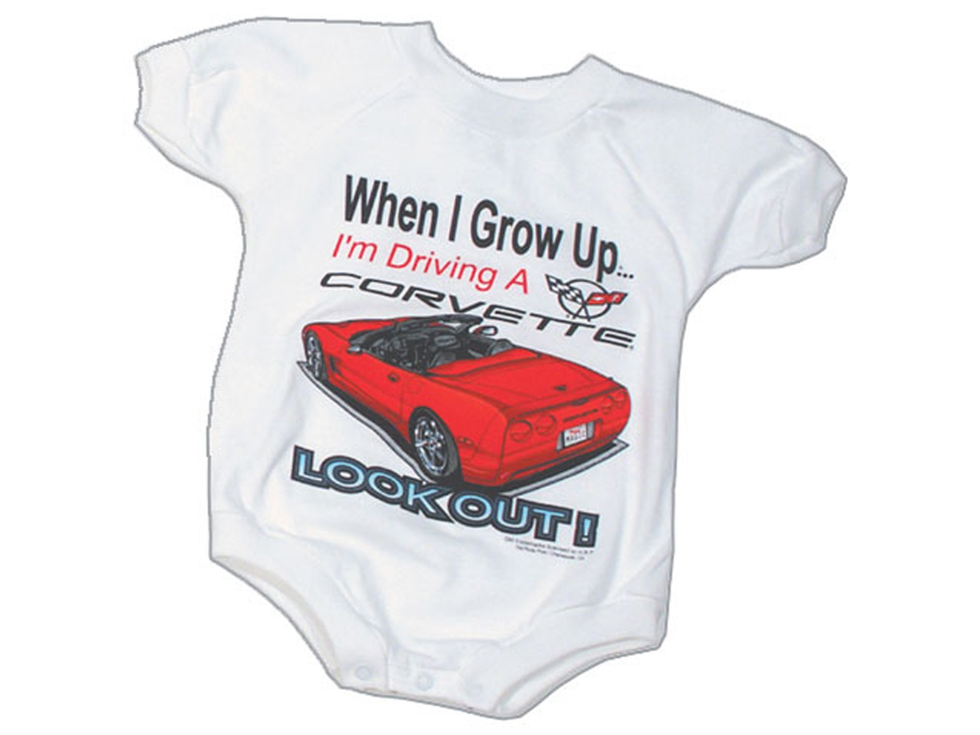 Corvette Baby Romper When I Grow Up I'm Driving A Corvette