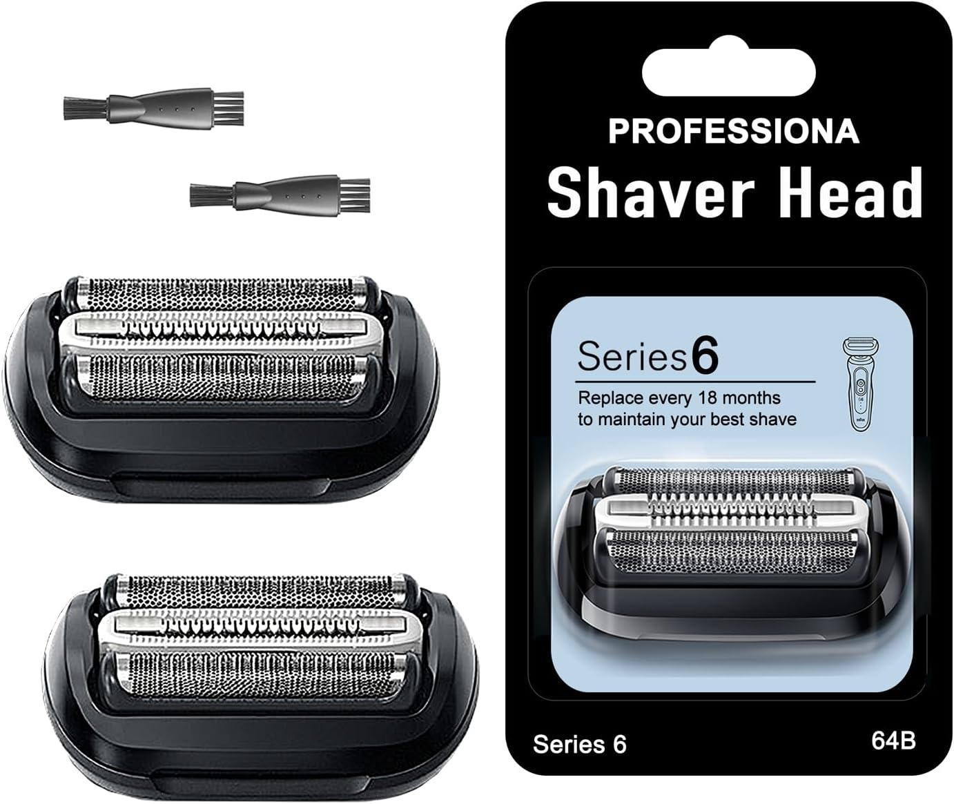 BRAUN Series 6 シェーバーヘッド F/C 64B 楽天市場】BRAUN ブラウン シェーバー 髭剃り シリーズ6 替え刃 fc64b