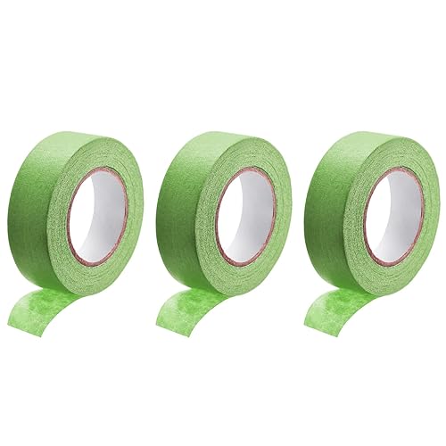 DMiotech 3 rollos de cinta adhesiva para pintores de 0.8 pulgadas x 21 yardas para manualidades, etiquetado, decoración de bricolaje, color verde