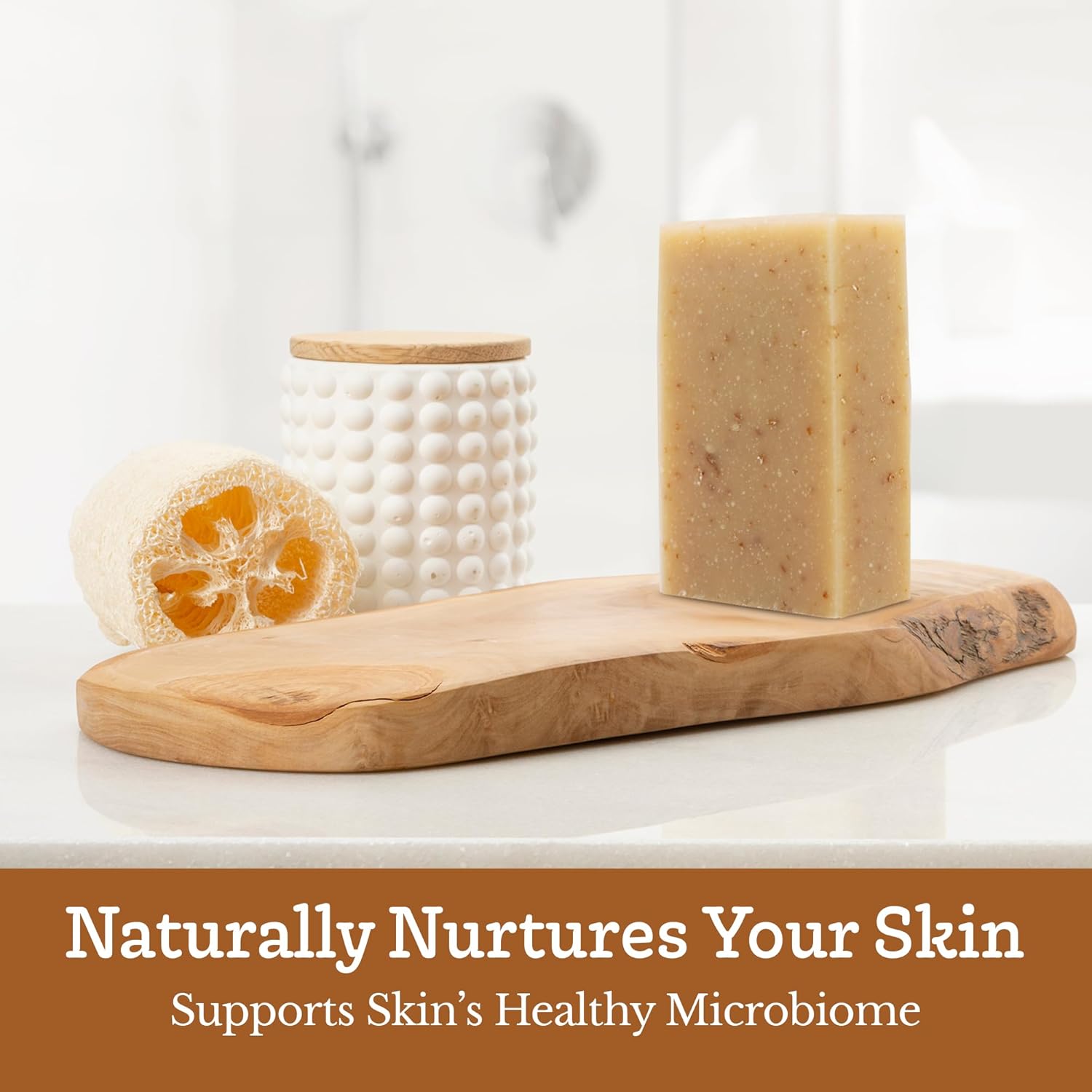 Southern Natural Oatmeal Soap Bar (3 Pack) Unscented Goat Milk Soap Bars With Colloidal Oatmeal & Honey. For Dry, Sensitive Skin. Fragrance Free Cleanser - Image 9