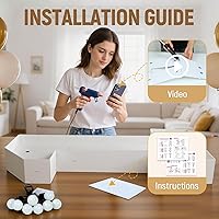 Vista 6 de Marquesina - Kit decorativo gigante de 5 pies para decoración de fiestas, cumpleaños, aniversario