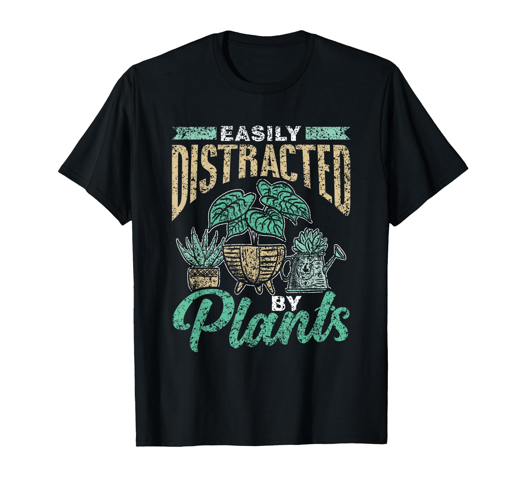 Easy to Distract by Plants Botanist Flowers Botanist T-Shirt