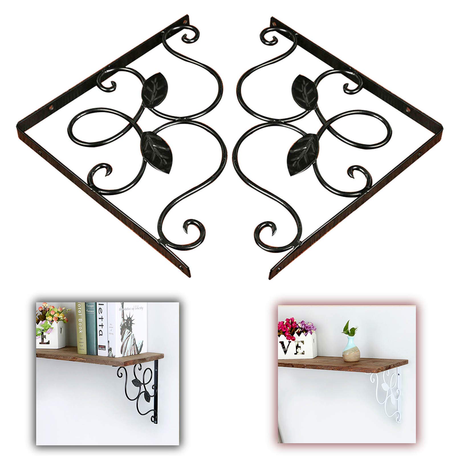 Buy Outech Heavy Duty Shelf Bracket, 20cm/7.85in Wrought Iron Shelf