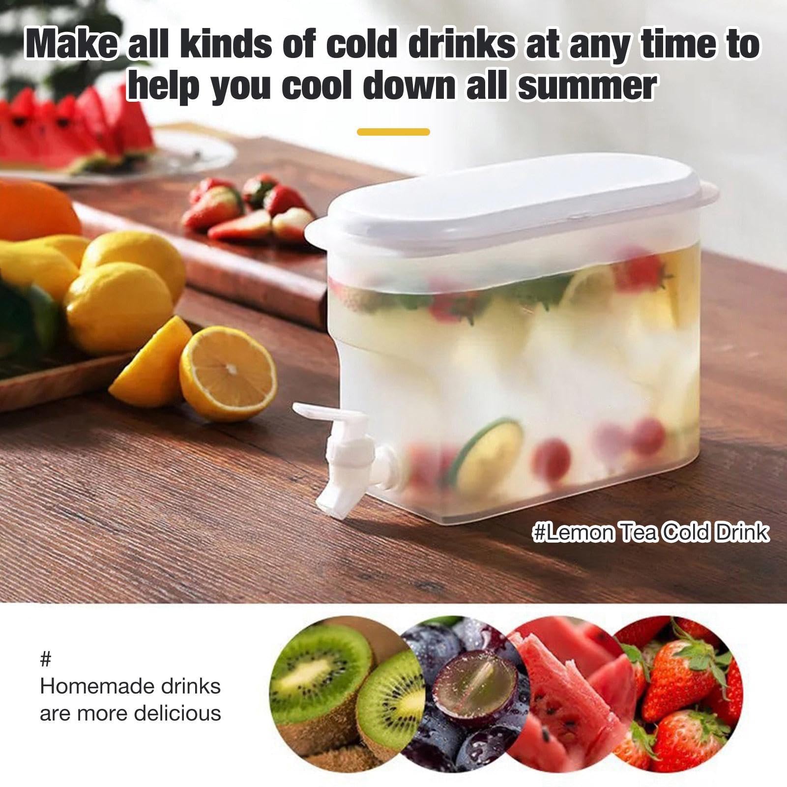 Distributore Di Bevande Per Frigorifero | Dispenser Per Contenitori Per Bevande Da 3,5 Litri Con Rubinetto | Dispenser Di Bevande Per Teiera Di Frutta Per Feste, Distributore Di Bevande Per Barattolo