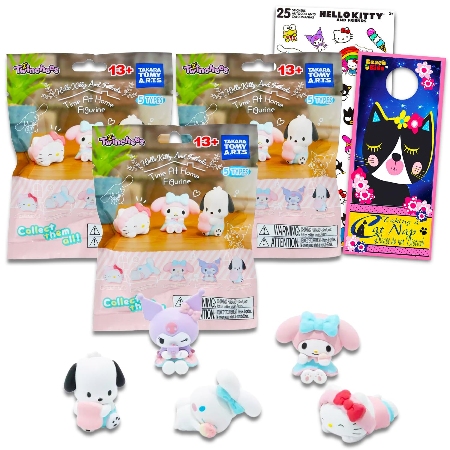 Amazon.com: Hello Kitty Time at Home Figures Blind Bags Set - 3