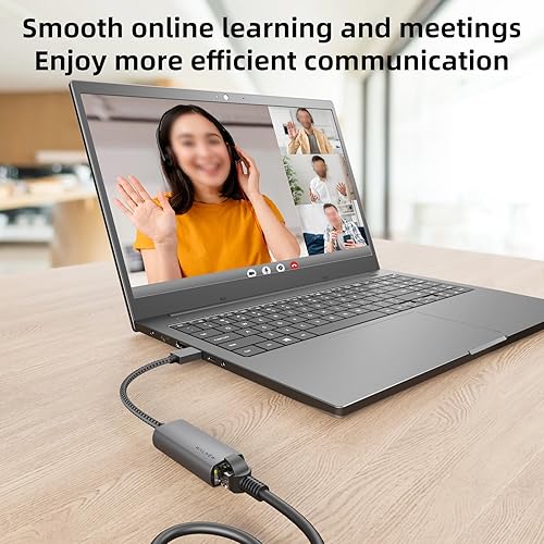 Miniatura 7 de Adaptador USB a Ethernet, adaptador de red LAN Gigabit WALNEW USB a RJ45 Gigabit 3.0, adaptador Ethernet compatible con MackBook, iMac, XPS,