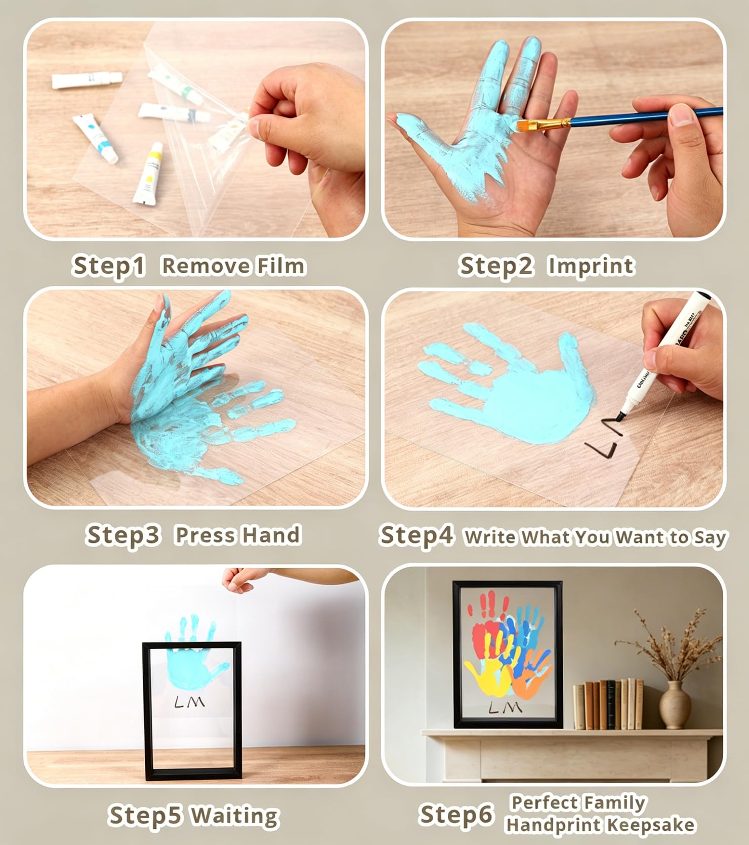 Family Handprint Kit - Capture Precious Memories -6