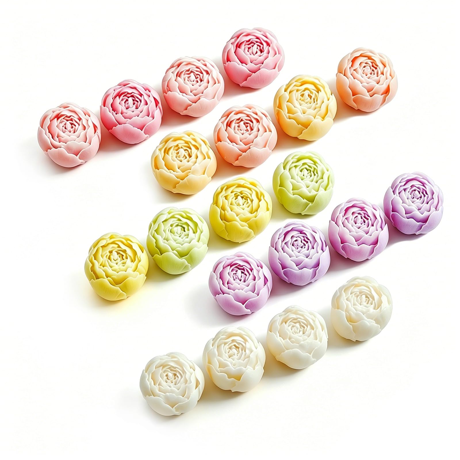 20 Stück Rose Duftkerzen für Valentinstag, Muttertag, Hochzeitstag, Brautparty und Geburtstagsgeschenk, 5 Düfte