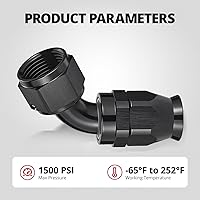 Vista 142 de EVIL ENERGY 6AN PTFE Manguera de extremo recto en color negro para manguera PTFE únicamente