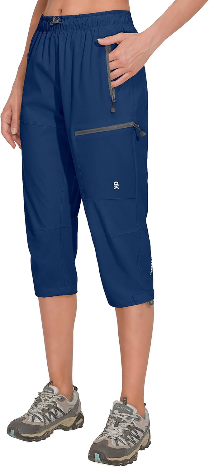 Little Donkey Andy Women's Quick Dry 3/4 Pants Capri Shorts Lightweight Hiking Travel Casual