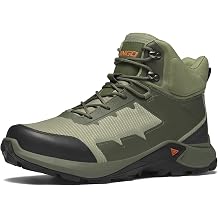 NINGO Mens Waterproof Hiking Boots, All-Terrain Hiking Shoes for Men