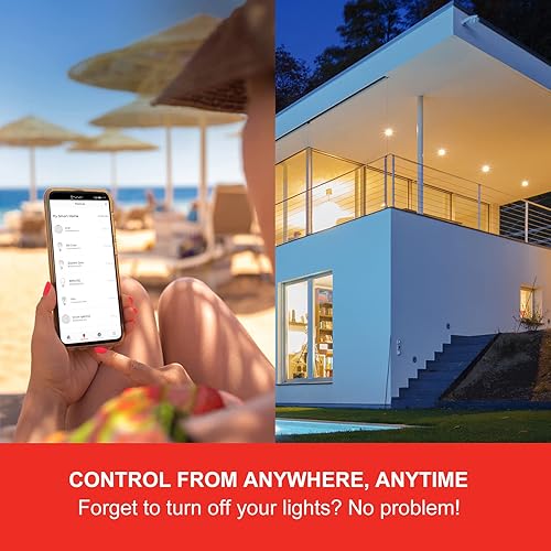 Miniatura 8 de Sengled Element Classic Smart LED Bombillas de luz, BR30 Luz LED regulable, Kit de inicio