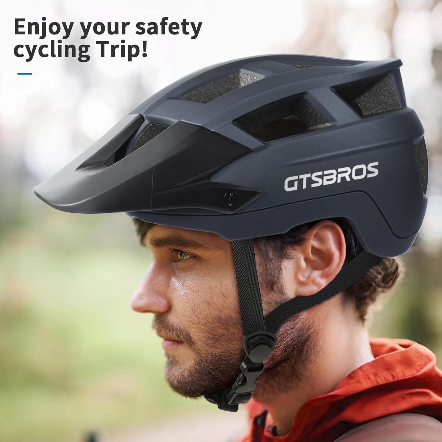 Mountain Bike Helmet for Adults - Dual Shell Lightweight MTB Bicycle Helmet Adjustable for Adults Men Women Youth