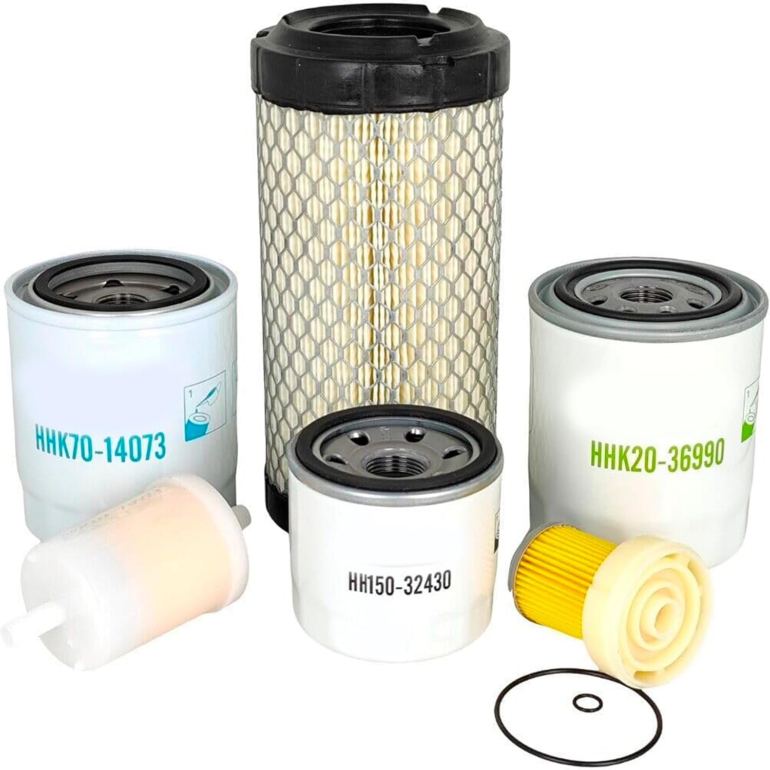 Replacement For Air Fuel In-Line Oil Hydraulic HST Filter Maintenance Kit Fit for Kubota RTV900 Mod-G8U-4828