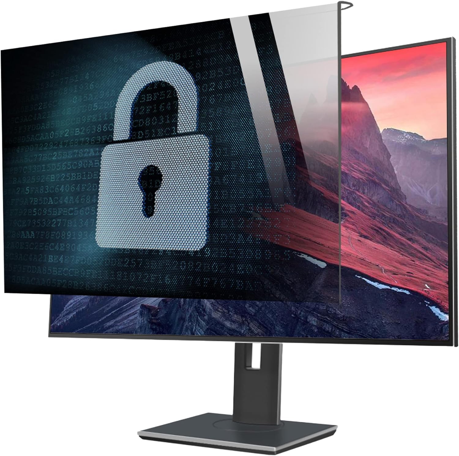 DARZYS Computer Privacy Screen Filter, Computer Privacy Film, Hanging Removable Acrylic Screen Protector For Diagonal 19-32 Inch(19/20in 458x280mm)