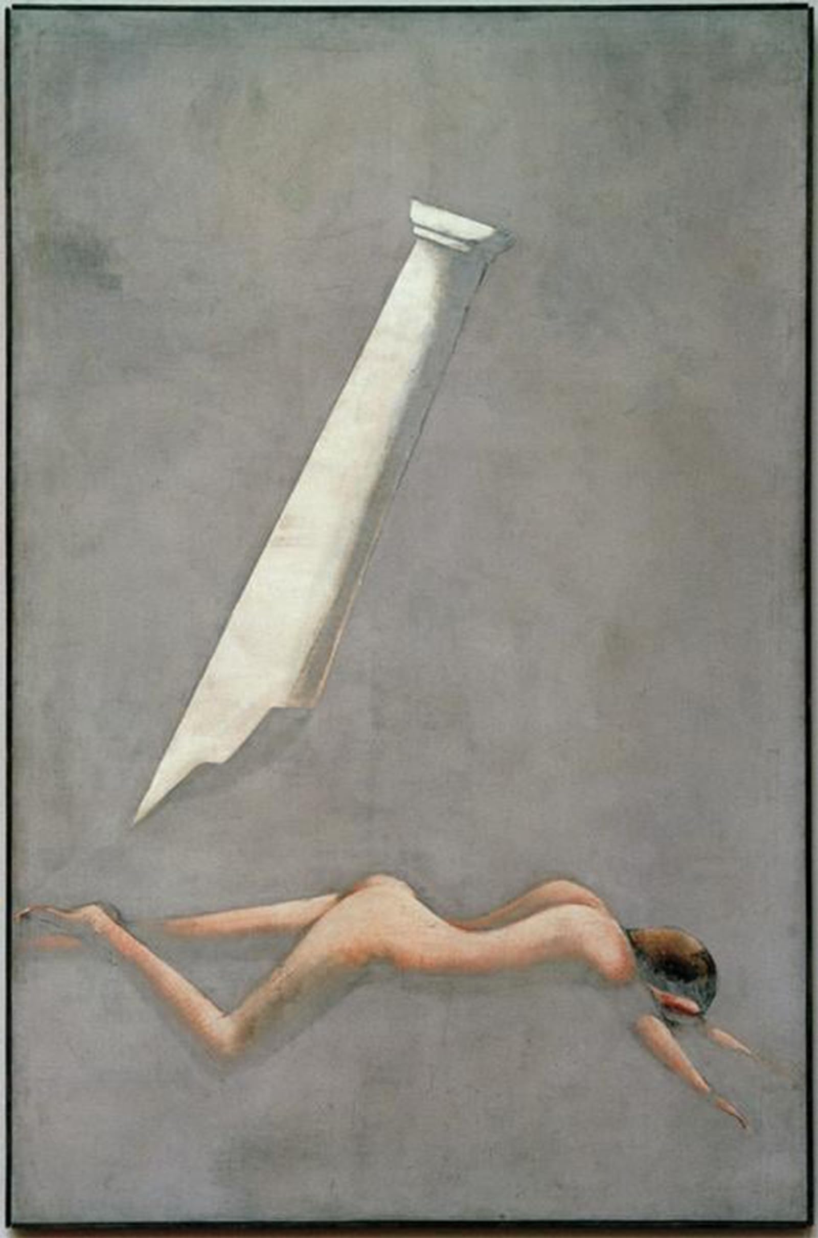 POSTERIIk Famous Modern Artwork Art Mural Folkwang cycle: fallen with pillar by Oskar Schlemmer Oil Paintings Pictures for Home Decor 60x90cm