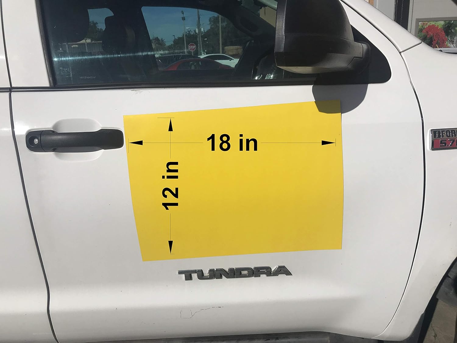 Yard Signs Yellow Blank Magnets (2 Pack) – Blank Car Magnet 18x24 inch – Perfect Magnet for Car to Advertise Business, Cover Company Logo (for HOA), Prevent Car Scratches & Dents (Large), White