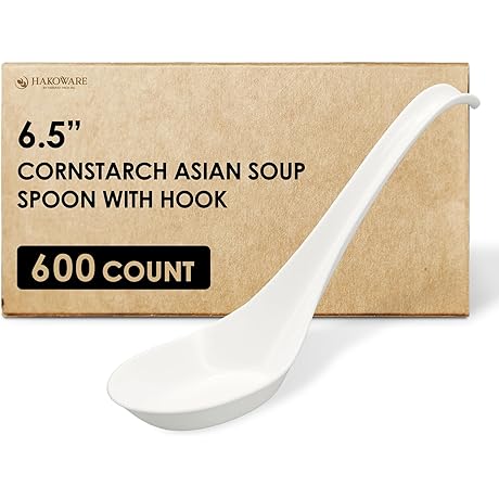 Hakoware Disposable Asian Soup Spoons