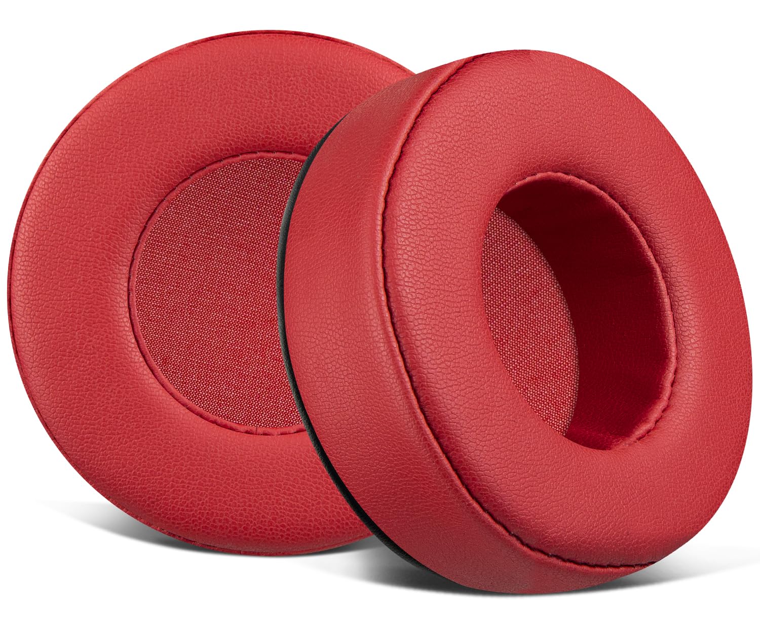 SOULWIT Earpads Replacement for Skullcandy Hesh & Hesh 2 Wireless Over-Ear Headphones, Ear Pads Cushions with Soft Protein Leather, Noise Isolation Foam - Red Global Recycled Standard Global Recycled Standard Global Recycled Standard