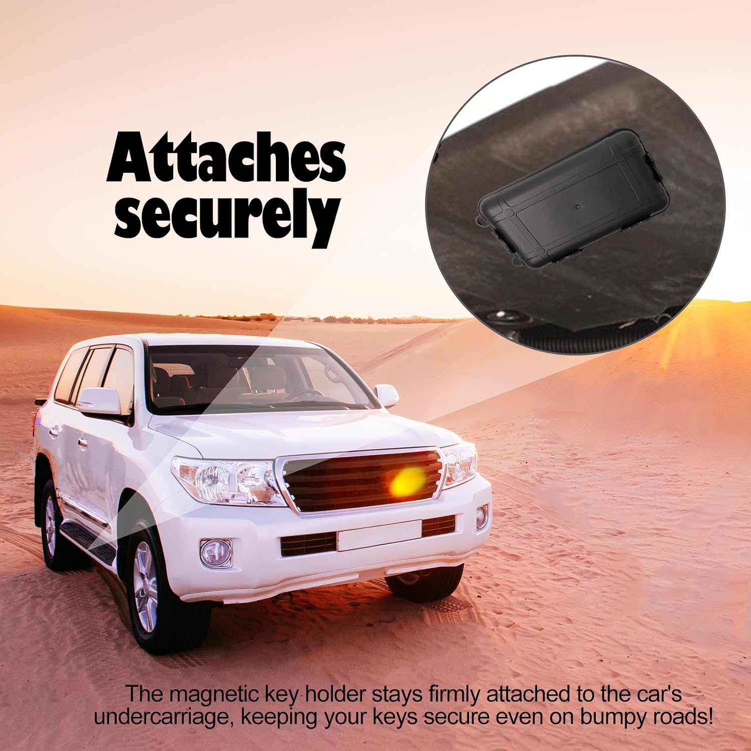 3 Pcs Magnetic Key Holder Under Car Waterproof Magnetic Key Hider Outdoor Key Hider Magnetic Key Box Hidden Key Holder for Storage Key Indoors Outdoors