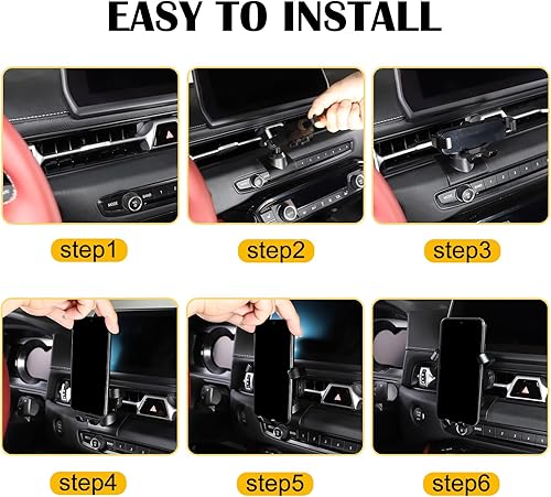 Miniatura 6 de CHEAYAR Soporte para teléfono de automóvil, soporte para teléfono de automóvil, para todos los teléfonos móviles, clip de tablero de montaje de