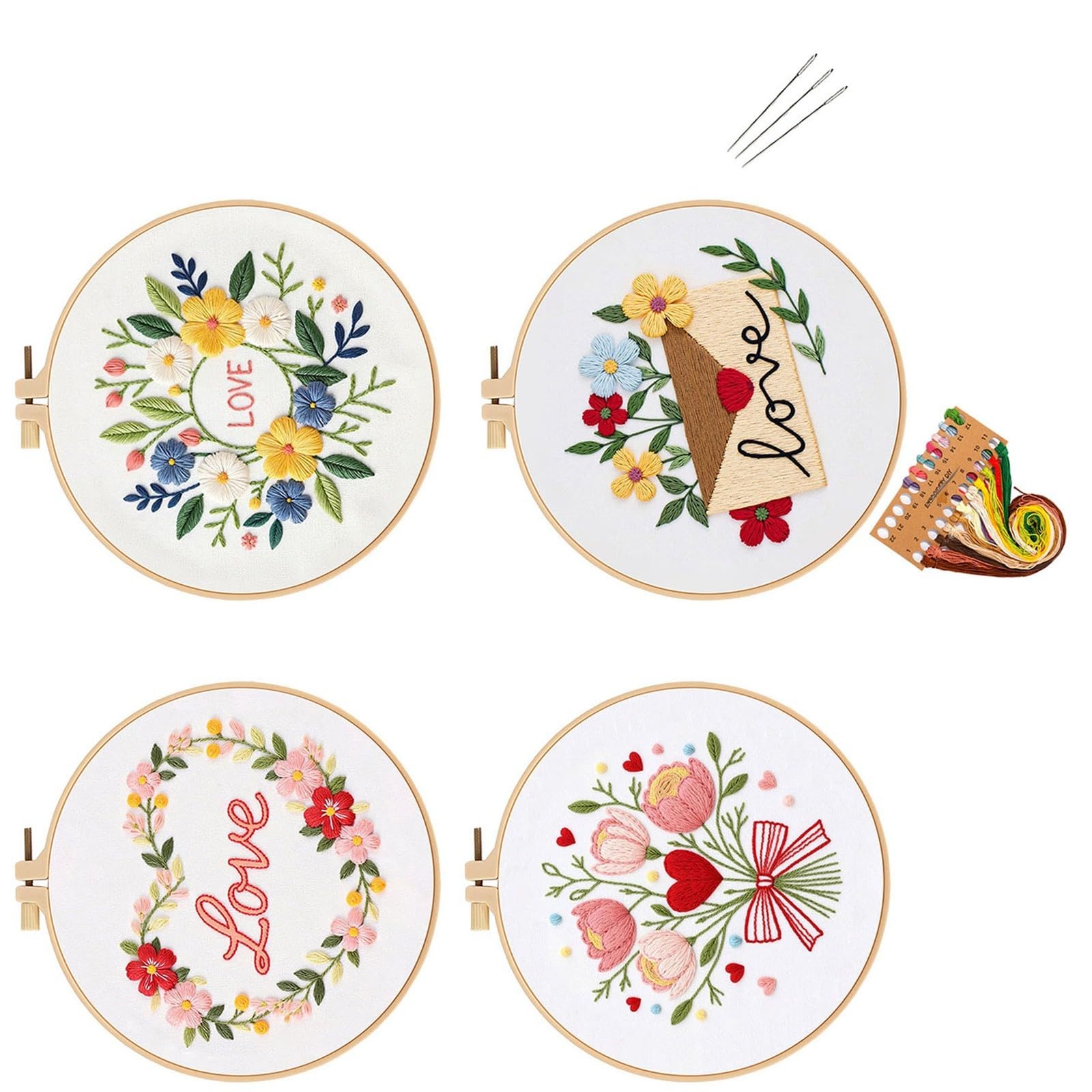 Piceioep Multipurpose Florals Embroidery Bag Offering Personalize Designs for Crafting Projects and Practical Storage Embroidery Craft Handcraft Designs