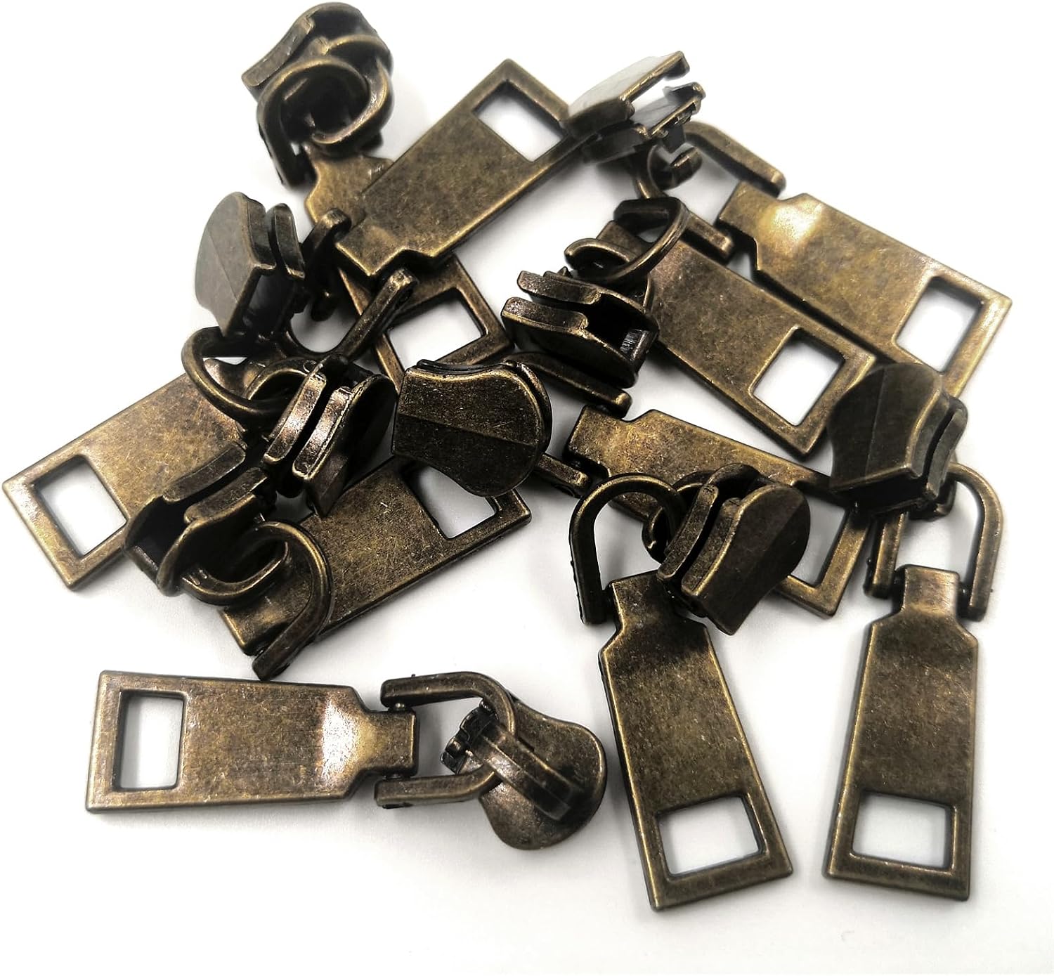 YIEN-SmallBB #5 Metal Teeth Zipper 4 Yards Sewing Zippers Bulk DIY Zipper by The Yard Bulk with 10PCS Slider-Long Zippers for Tailor Sewing Crafts Bag (Anti-Brass Teeth)