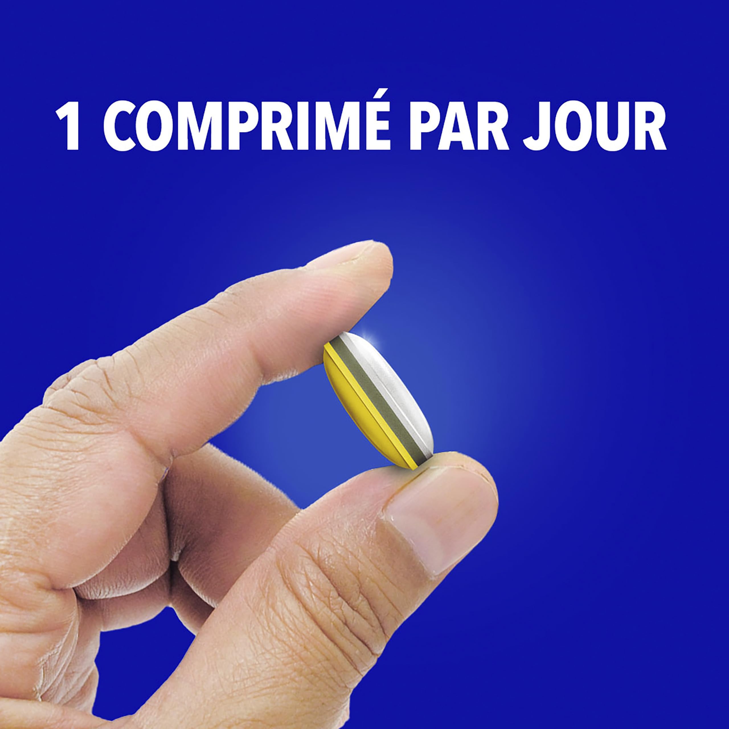 Bion3 Énergie 50+, Multivitamines pour l’énergie physique et mentale¹ et la réduction de la fatigue¹. Contient les vitamines C,B12, B1, B2, B3, B5, B6, B8, A, D, Zinc, Fer, Probiotiques, 90 comprimés