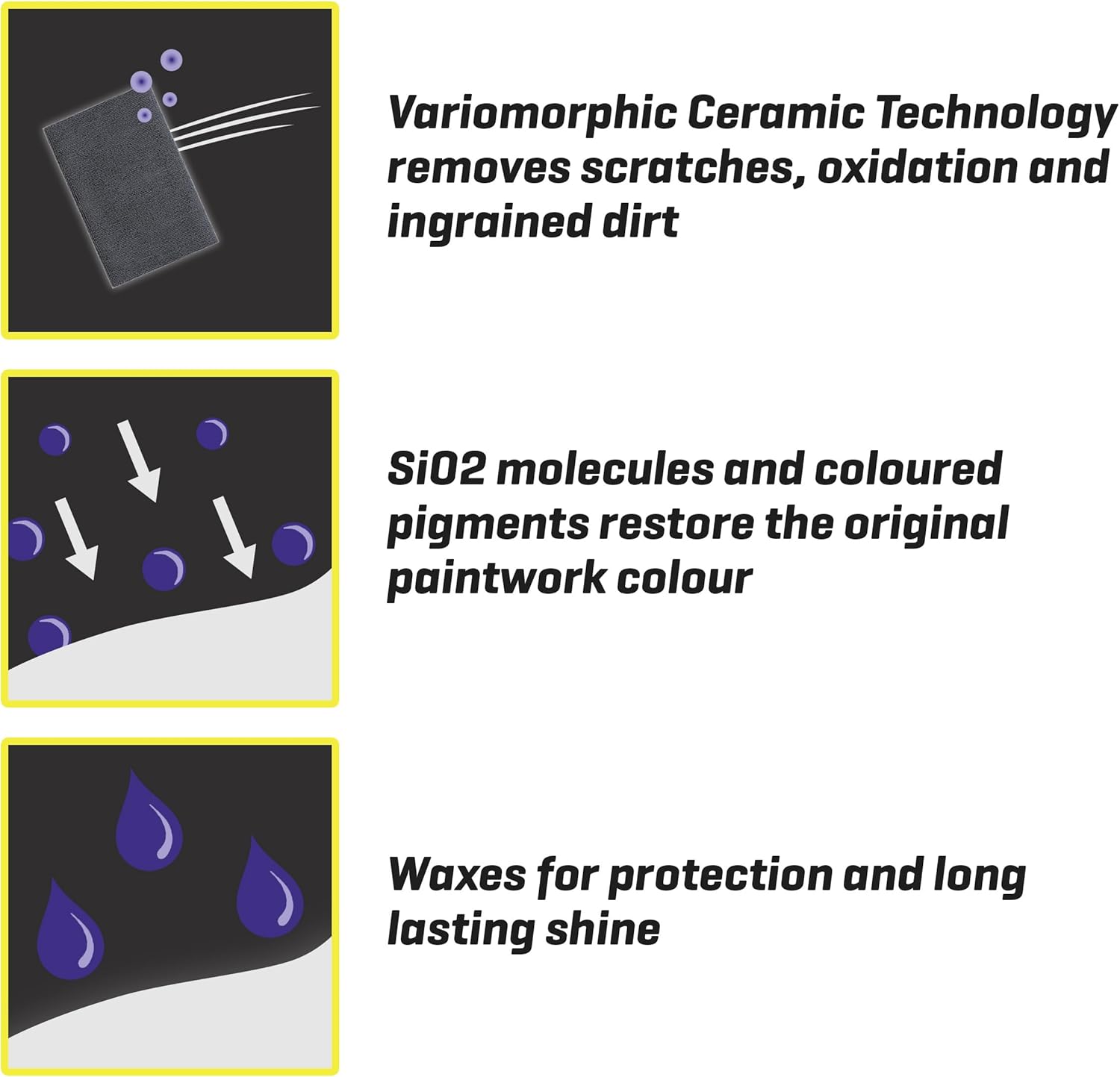 T-Cut Color Fast Purple Scratch Remover, Car Wax Polish, Color Enhancer, 17 Oz & T-Cut Car Wax Microfibre Applicator Set, Achieve a Smooth Finish & Professional Streak Free Shine