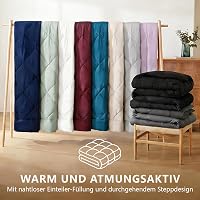 Plapumă CozyLux 200x200 cm Burgundia, 4 Sezoane, pentru utilizare pe tot parcursul anului 8