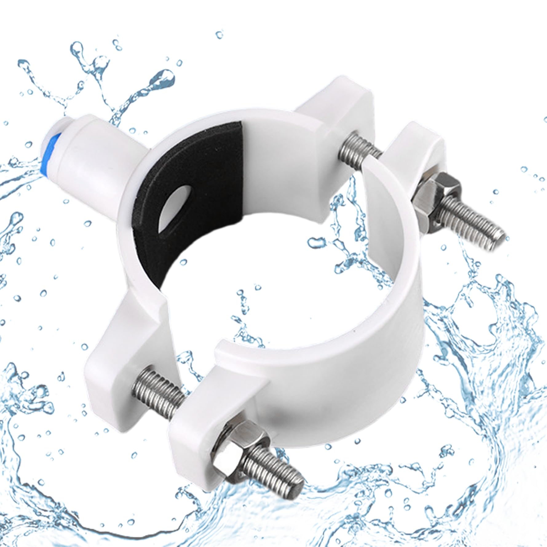 Drain Saddle, 1/4 Inch Quick Connect Water Filter, PP Sink Saddle Reverse Osmosis