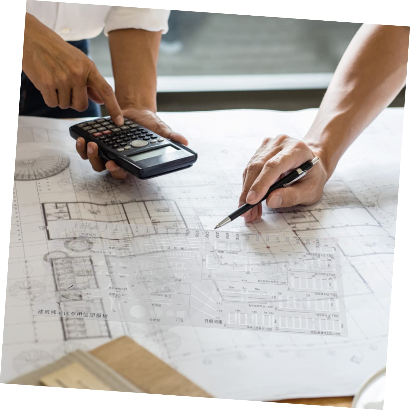 Gadpiparty 5 Pezzi Righello Geometrico per Strumento Tracciamento per e Progetti Design Adatto per Scuola Ufficio e Casa e Durabilità
