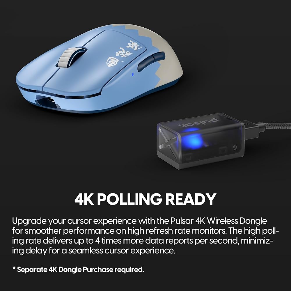 パルサー「KING of KING PULSAR Pulsar Gaming Gears [Mouse para jogos Pulsar x Demon Slayer X2V2