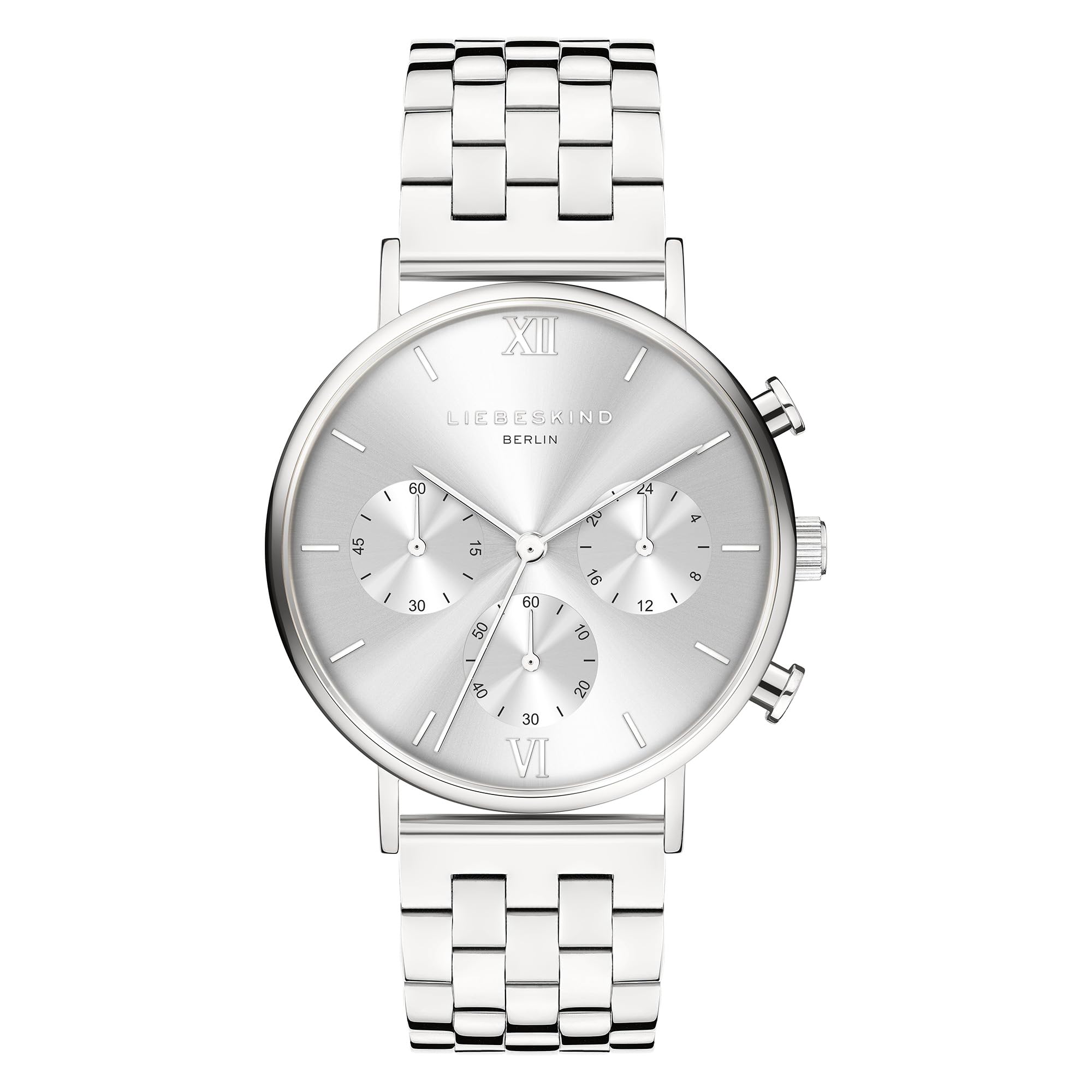 Liebeskind Berlin Damen Chronograph – Rundes Gehäuse (40 & 36 mm) – Quarzwerk – Edelstahl- oder Lederarmband – 5 ATM wasserdicht – Modernes Design