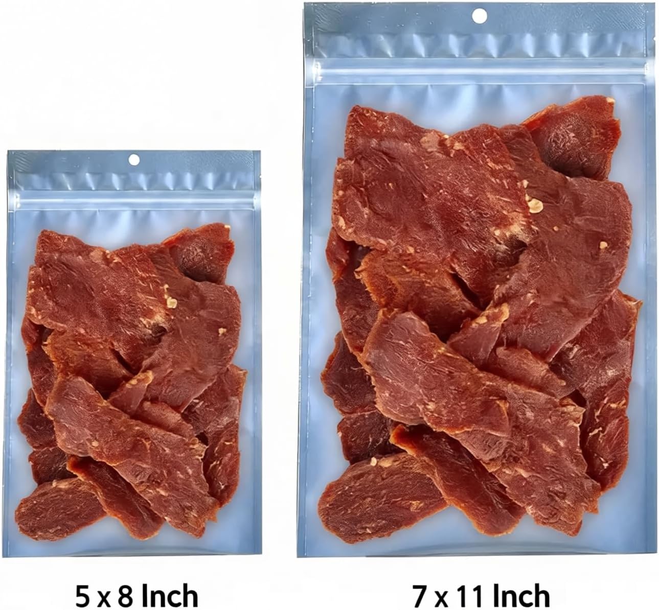 AwePackage Flat Pouch Bag for Home Made Jerky (100, 7x11"(10oz))