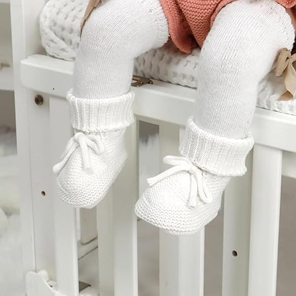 Générique Chaussons tricotés en maille pour nouveau-né garçon fille Chaussons doux et mignons pour bébé - 3
