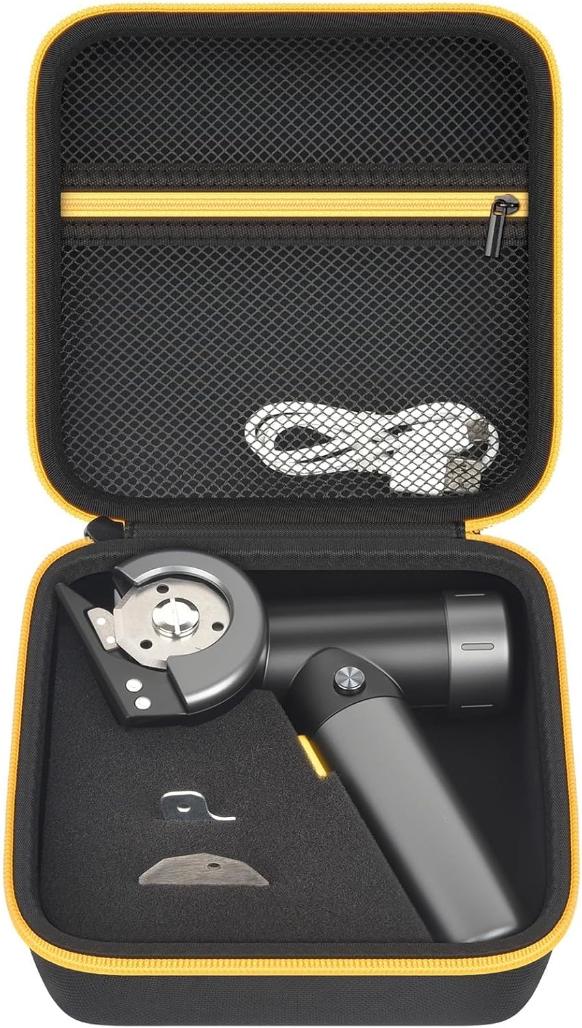 PAIYULE Case Compatible with Fanttik C8 Nano Cordless Electric Scissors, Tool Cutting Storage Box Bag, Fabric Cardboard Paper Cutter Organizer Holder with Accessories Pocket-Black(Case Only)