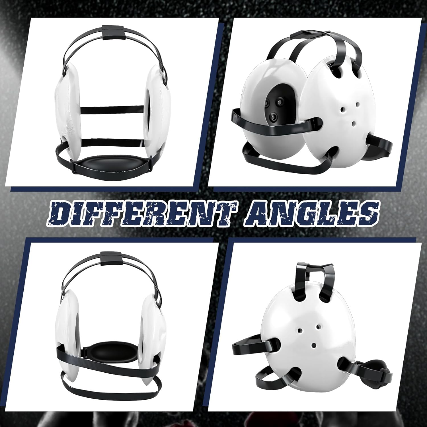 Wrestling Headgear Kids Youth Head Gear Wrestling Adjustable Ear Guard Straps MMA Jiu Jitsu for Men Women Adults - Image 2