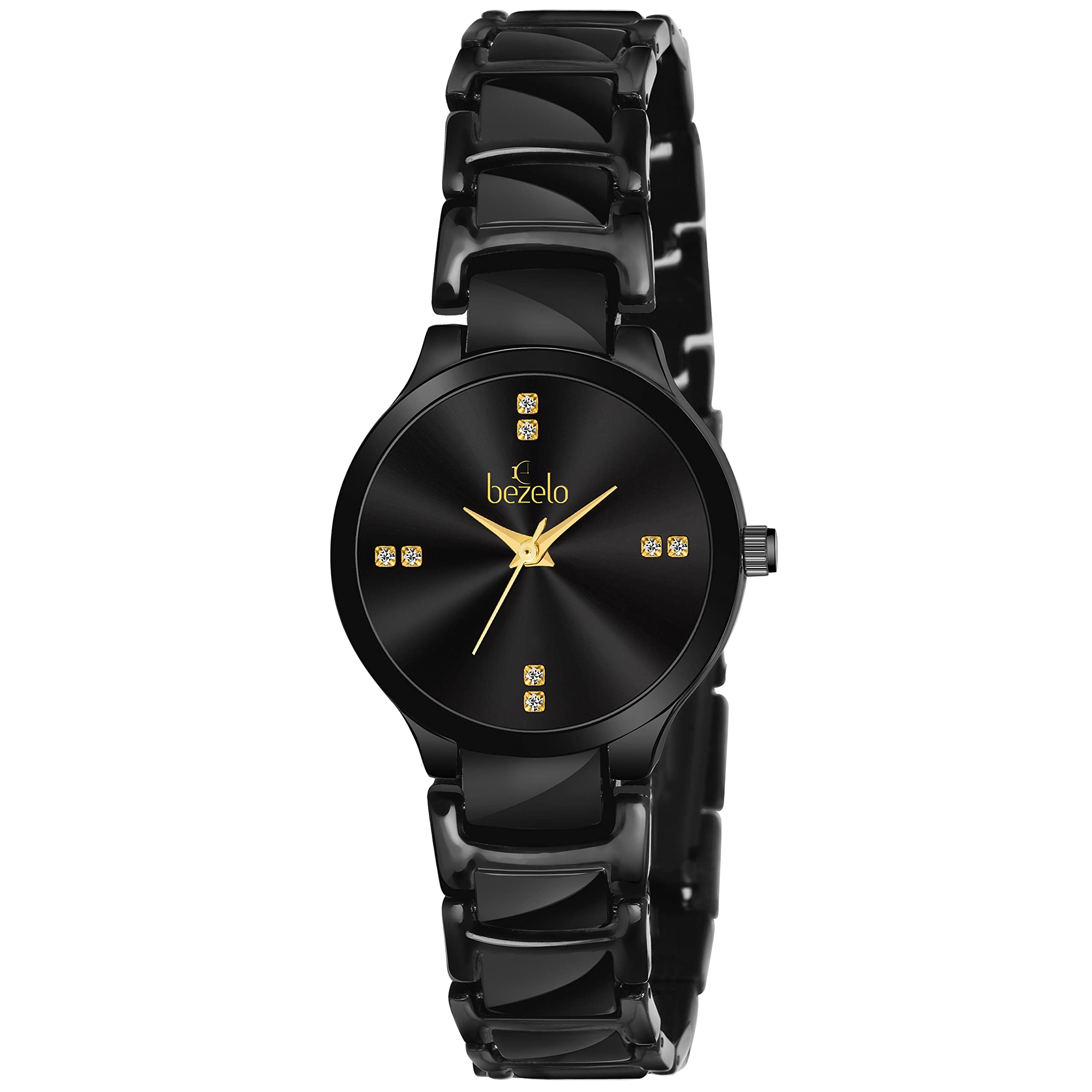 BEZELO Analog Black DIAL Womens WATCH-LR-SF-1068-BLACK (B0989QYP22) Amazon Price History, Amazon Price Tracker