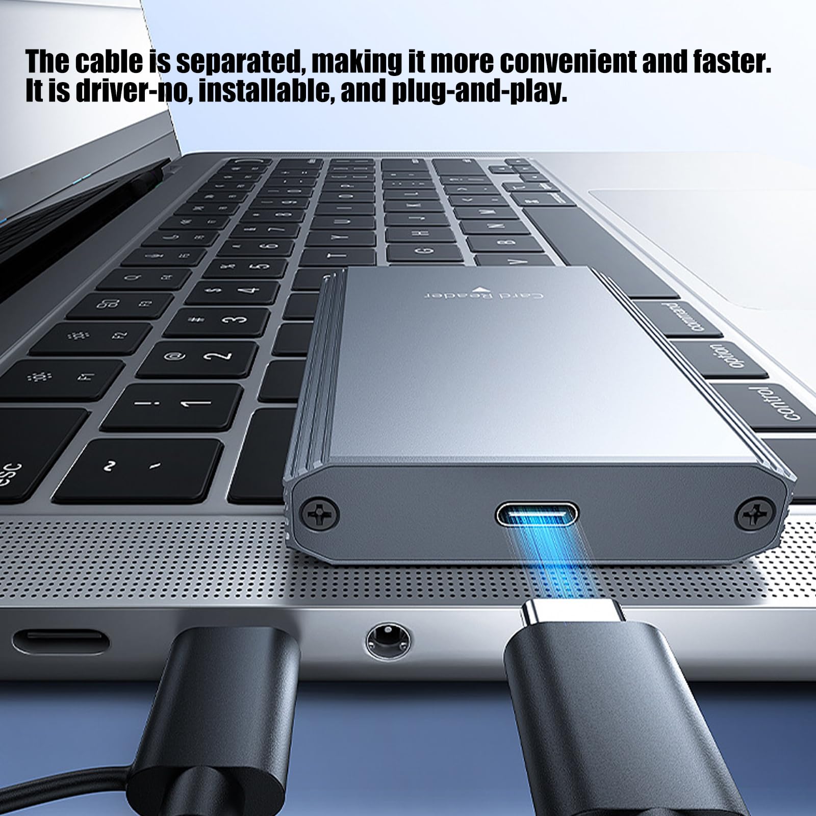 Tipo lettore di schede di USB C 3,2 10Gbps della lega di alluminio CFE B per il trasferimento di dati di velocità veloce e
