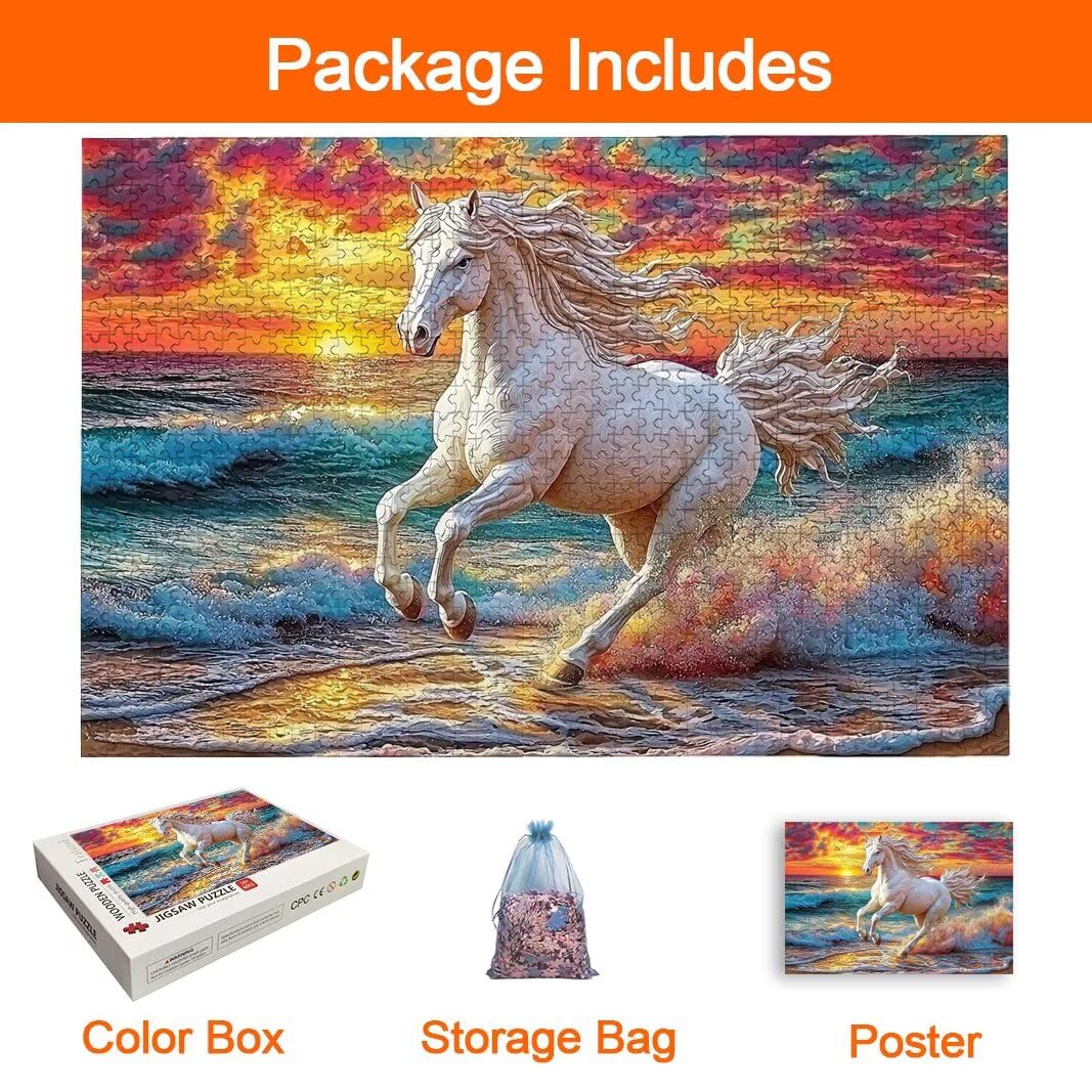 Puzzle 5000 Piezas, Puzzle Caballo, Rompecabezas Adultos, Regalos -8177