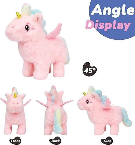 Miniatura 199 de Hopearl - Juguete electrónico interactivo de peluche, mascota con sonidos y movimientos, regalo jirafa animada que camina y mueve la cola