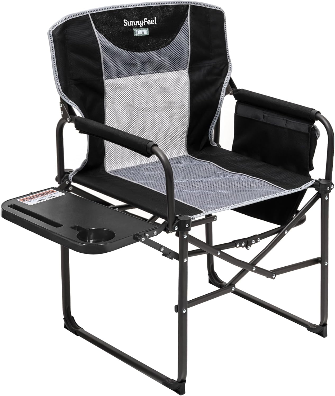SunnyFeel Camping Director's Chair, Portable HeavyDuty Folding