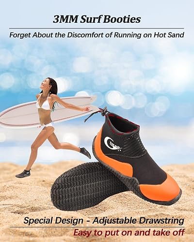 Miniatura 2 de Botas de buceo de neopreno, botas de buceo, surf, para hombres y mujeres, 0.118 in, botas de vela con suela de goma antideslizante de alta calidad