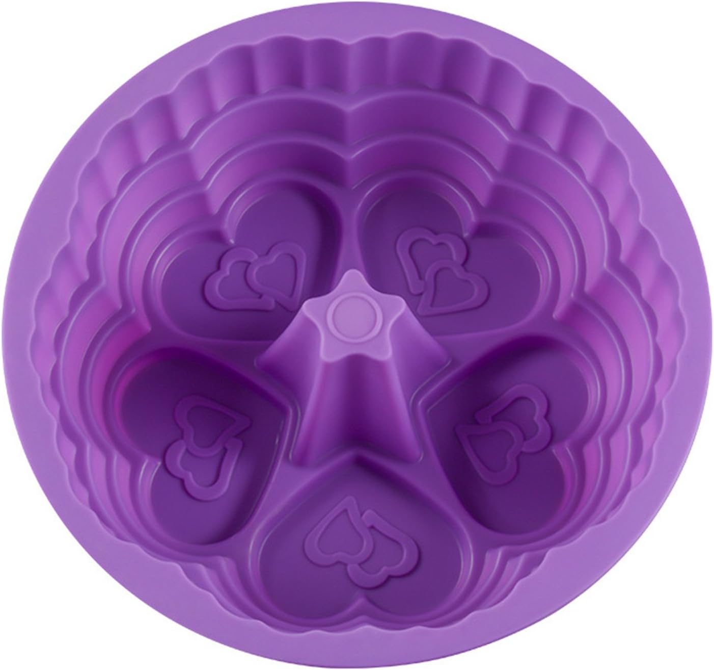 FantasyDay 9.5'' Love Heart Cake Mold Silicone Baking Molds Party Cake Bakeware for Your Birthday Dessert, Cake, Bread, Tart, Pie, Flan and More #5 - Image 5