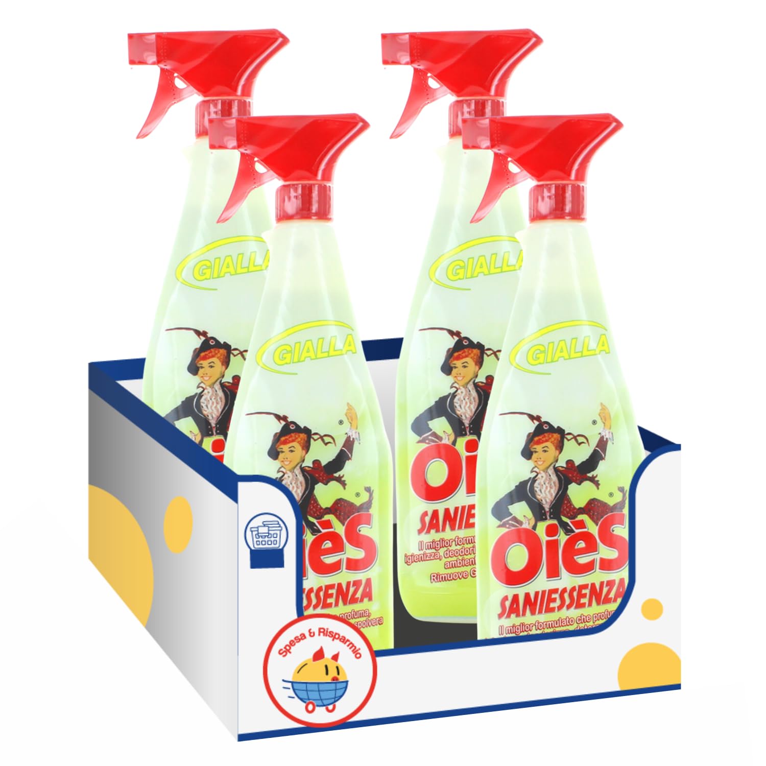 Detergente Igienizzante Profumato per Superfici – Gialla 750 ml – Variazioni 4/8/12 Pezzi (4)