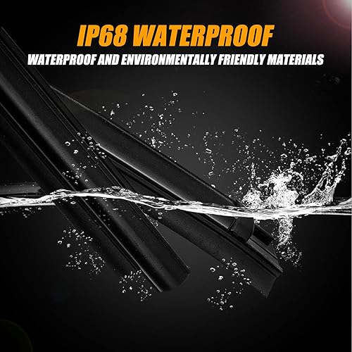 Miniatura 3 de RANSOTO Burlete de moldura para ventana compatible con Toyota Tundra Crewmax 2007-2019 Cinturón de sellado 4 piezas que sustituye a 68210-0C020