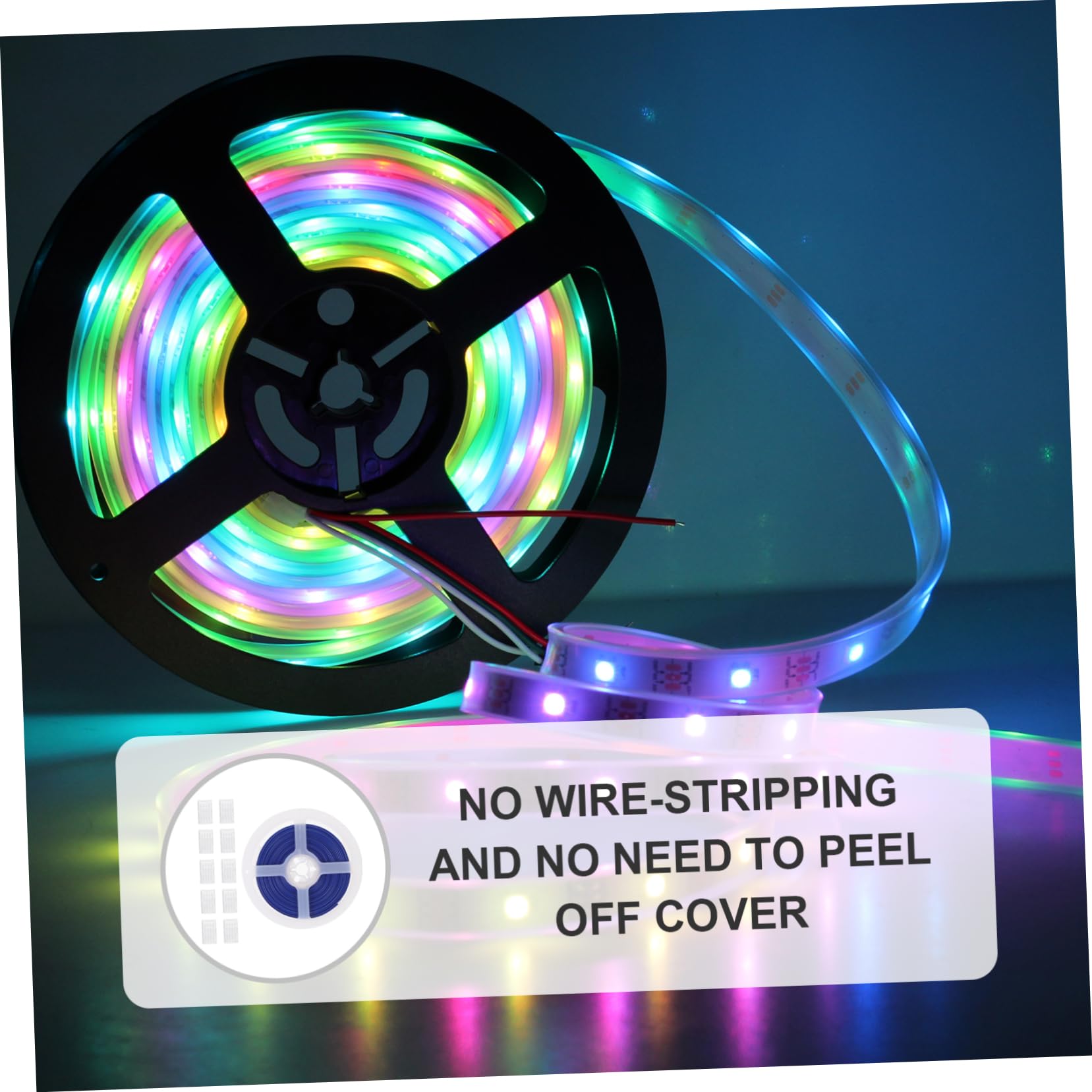 Amosfun 30stücke Pin Rgb Led Lichtleistenverbinder Mit Kabel Praktischer Lötfreier Für Led-streifen Für Kreative Beleuchtungsprojekte